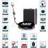 360-Degree Photo Booth Machine with RGB Light Flight Case, 360 Camera Booth with Flight Case for Parties, 360 Degree Automatic Rotating Photobooth 80CM